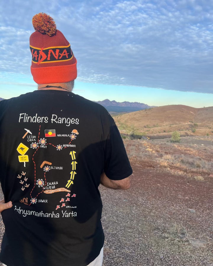 Adnyamathanha Yarta Map T-shirt