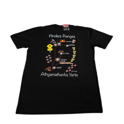 Adnyamathanha Yarta Map T-shirt