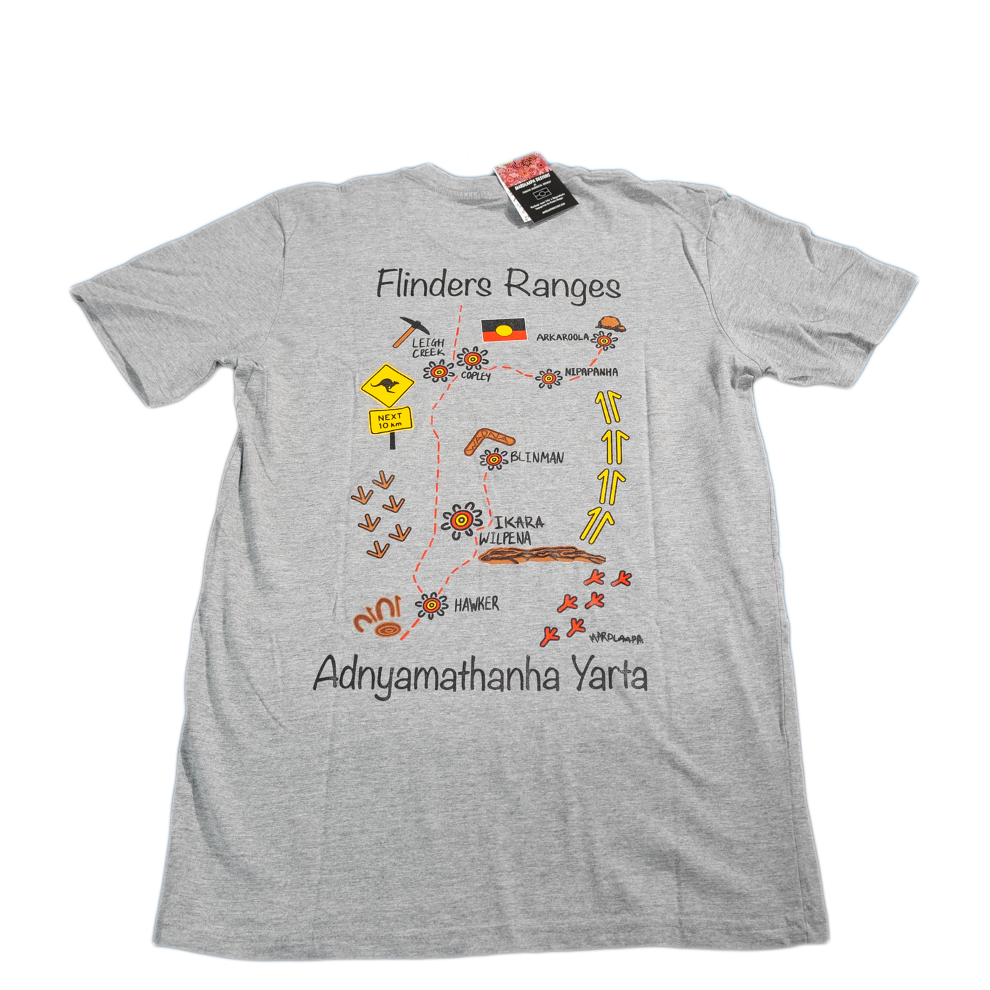 Adnyamathanha Yarta Map T-shirt