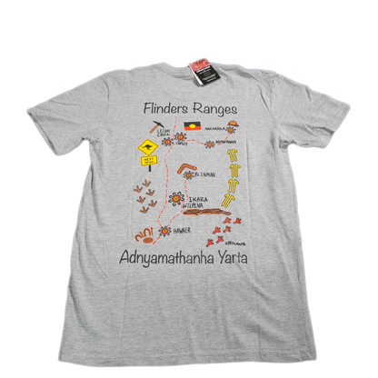 Adnyamathanha Yarta Map T-shirt