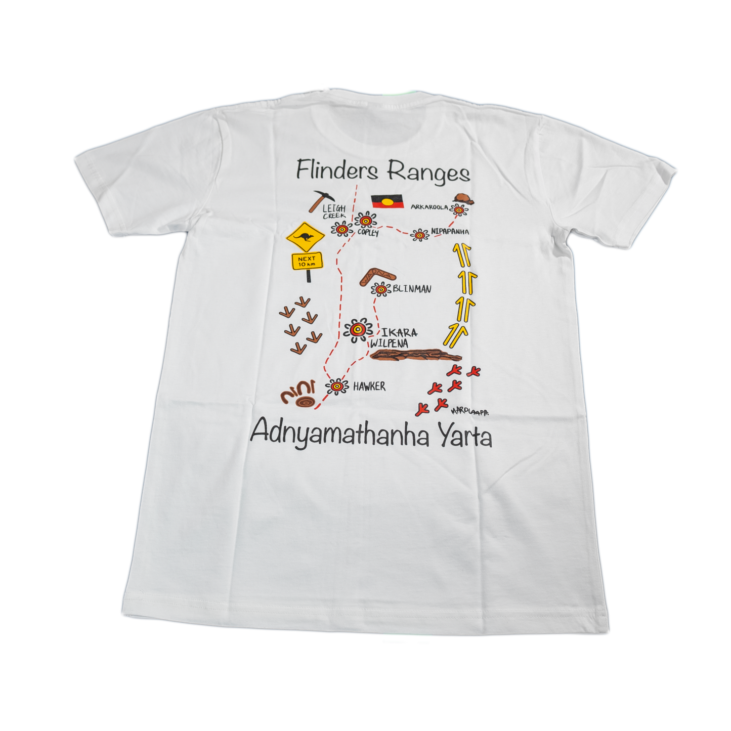 Adnyamathanha Yarta Map T-shirt